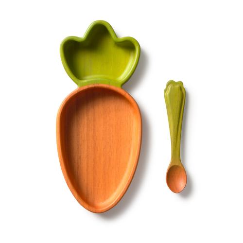 Cathy the Carrot, тарелка и ложка «Морковка»