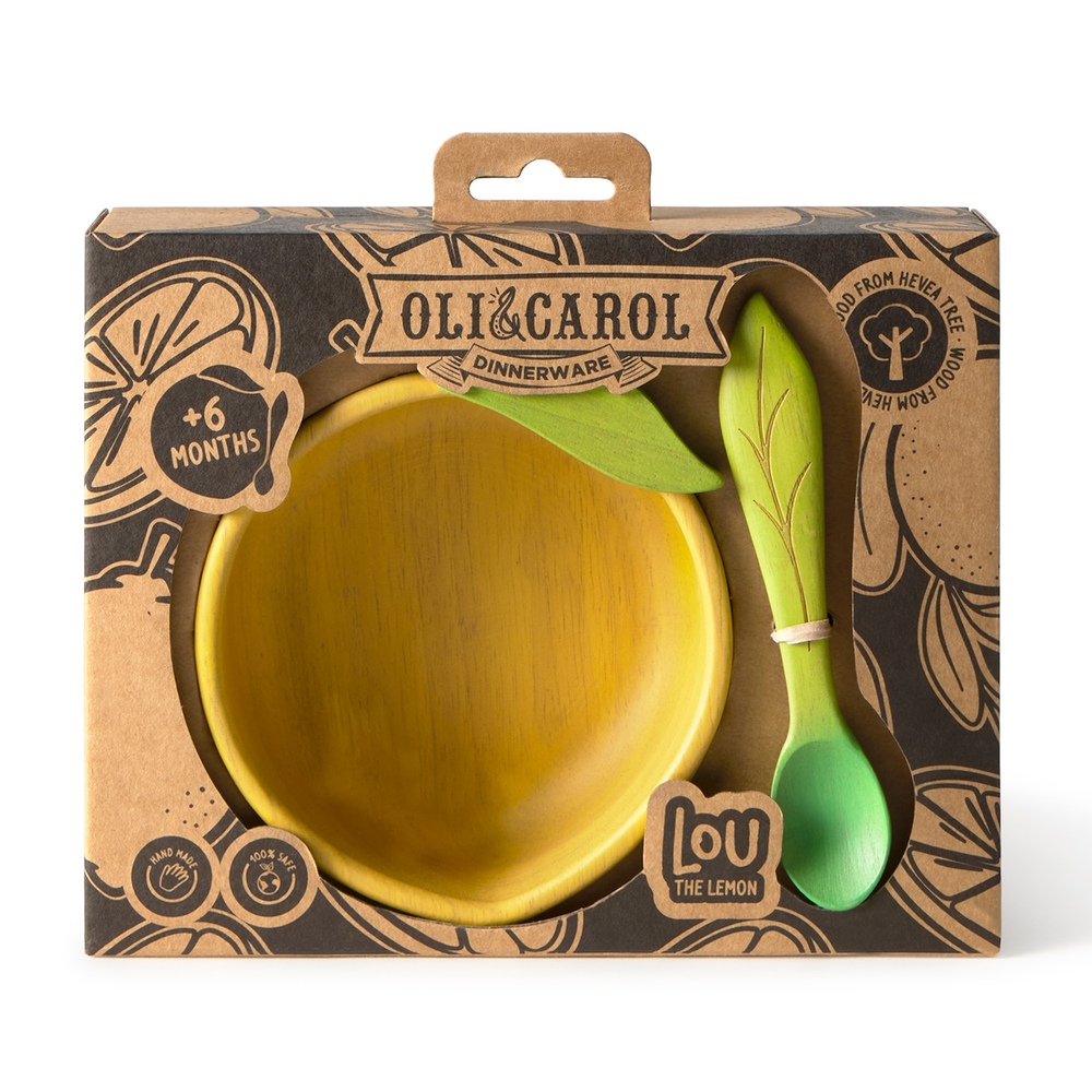 Lou the Lemon, тарелка и ложка «Лимон»