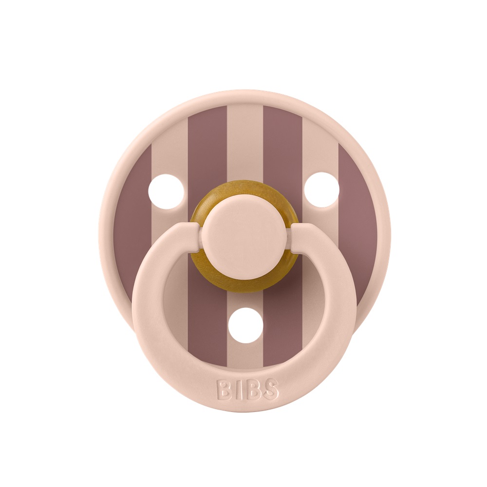 Пустышка латексная BIBS Studio Colour - Block - Blush Woodchuck, 6+ мес.