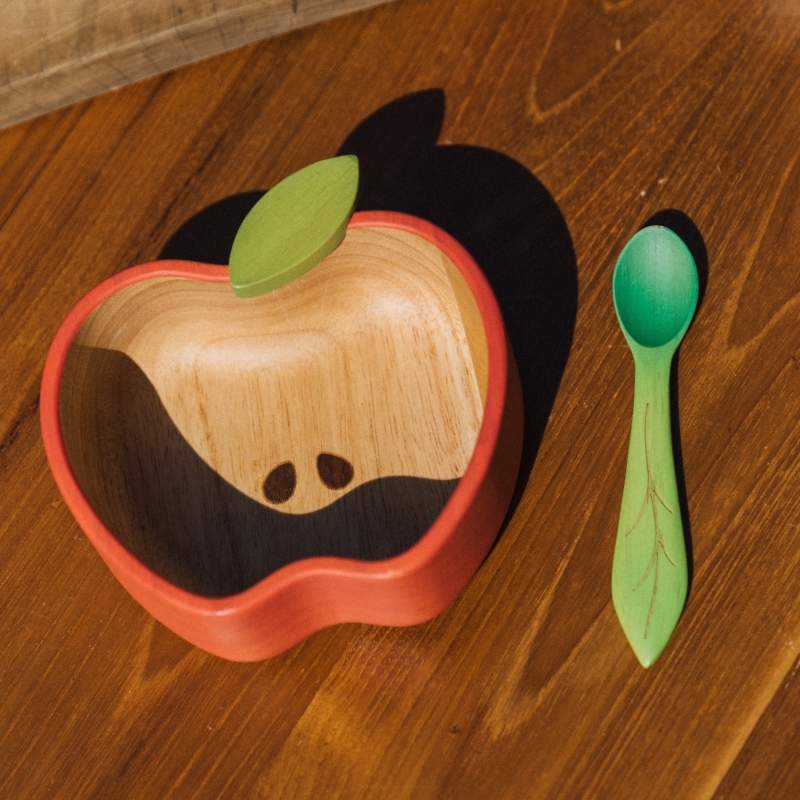 Pepa the Apple, тарелка и ложка «Яблоко»