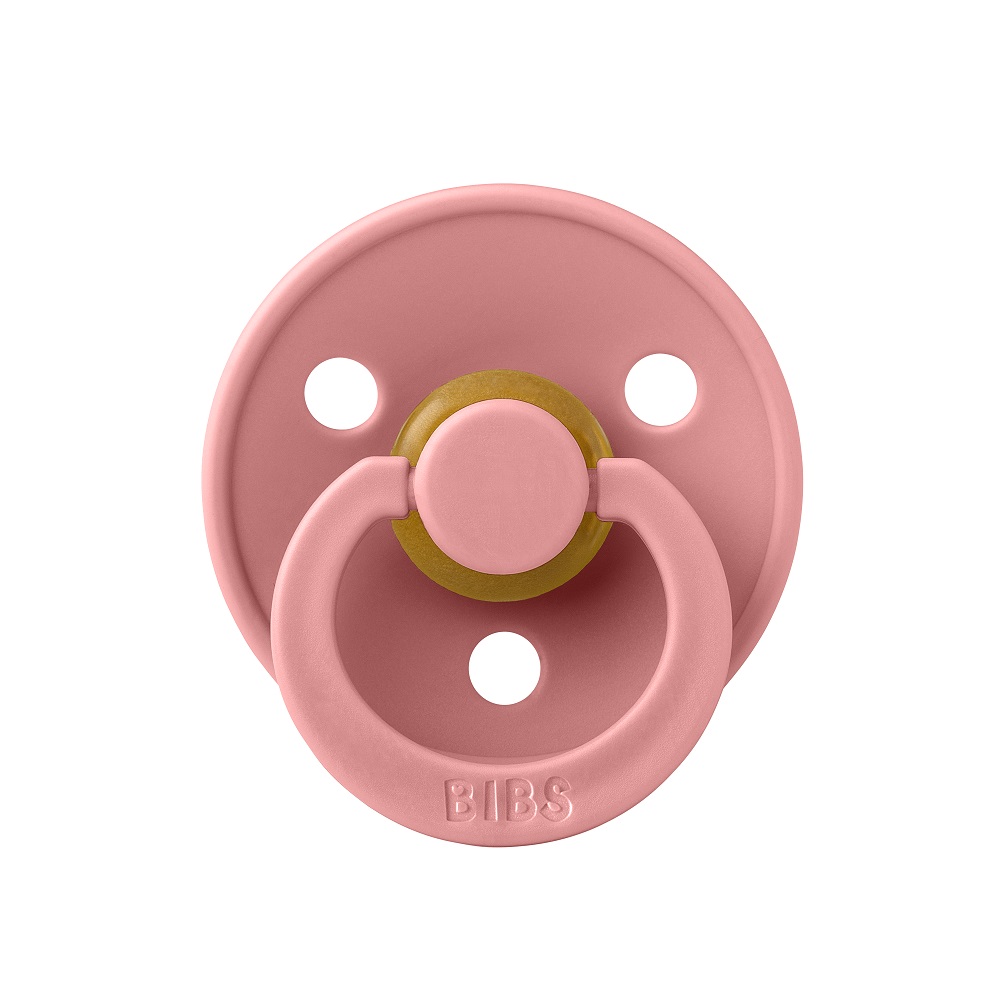 Пустышка латексная BIBS Colour Symmetrical - Dusty Pink, 0+ мес.