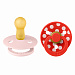 Набор пустышек латексных BIBS Studio Colour, 2 шт. - Polka -  Blossom/Candy Apple, 6+ мес.