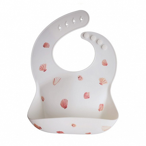 Силиконовый нагрудник Mushie - Light Shell