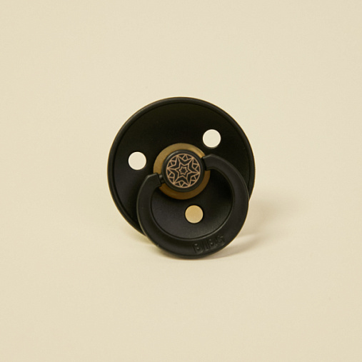 Пустышка латексная BIBS Colour - Layl (mini) - Black/Gold, 0+ мес.