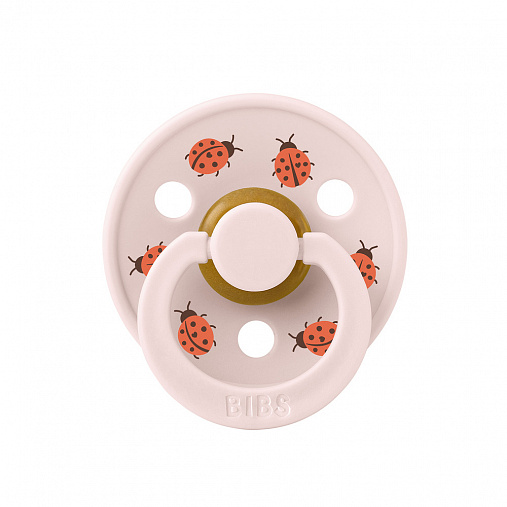 Пустышка латексная BIBS Studio Colour - Ladybug Friends - Petal, 6+ мес.