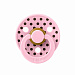 Пустышка латексная BIBS Studio Colour - Polka - Baby  Pink/Mocha, 0+ мес.
