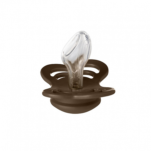 Пустышка силиконовая BIBS Couture - Mocha, 6+ мес.