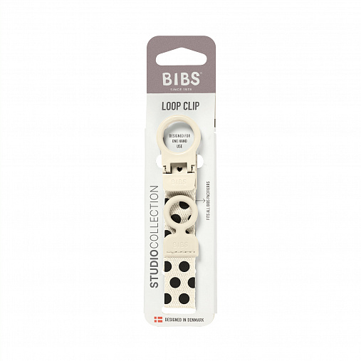 Держатель для пустышки BIBS Clip Loop - Ivory/Black