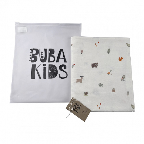 Пелёнка фланелевая BUBA KIDS, Заповедный лес, 95х115