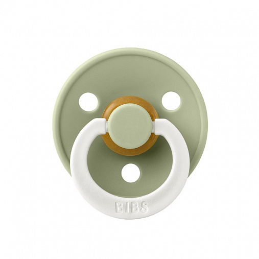 Пустышка латексная ночная BIBS Colour Glow - Sage, 6+ мес.