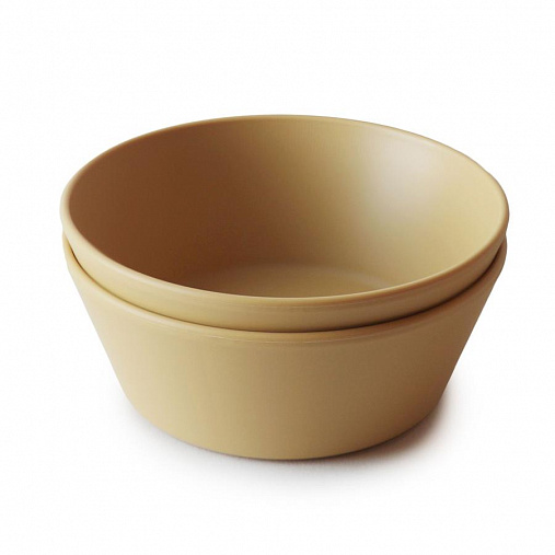 Набор круглых мисок, 2 шт. - Mustard