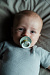 Набор пустышек латексных ночных BIBS Colour Glow, 2 шт. - Sage/Cloud, 0+ мес.