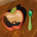 Pepa the Apple, тарелка и ложка «Яблоко»