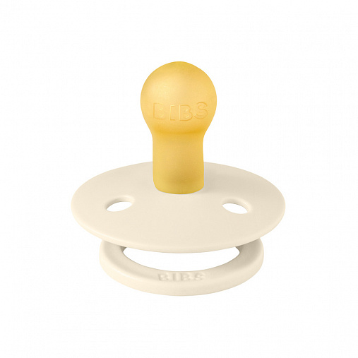 Пустышка латексная BIBS Colour - Noor (mini) - Ivory/Gold, 0+ мес.