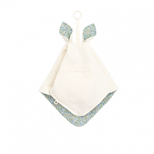 Комфортер-слюнявчик BIBS Liberty Kangaroo - Eloise - Ivory