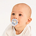 Пустышка латексная BIBS Studio Colour - Polka - Baby Blue/Steel Blue, 0+ мес