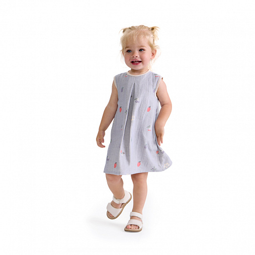 Платье детское из крапивы BUBA KIDS, Таежные ягоды