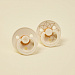 Набор пустышек латексных BIBS Studio Colour - Noor - Ivory/Gold, 6+ мес.