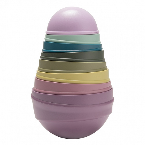 SALE! BIBS Wobbly Tower Bright Rainbow
