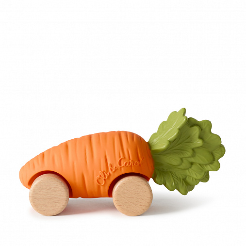 SALE! Машинка Cathy the Carrot, игрушка-прорезыватель на деревянных колёсах