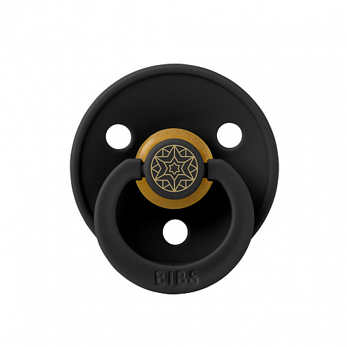 Пустышка латексная BIBS Colour - Layl (mini) - Black/Gold, 0+ мес.