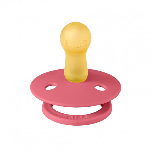 Пустышка латексная BIBS Studio Colour - Block - Coral Baby Pink, 6+ мес.