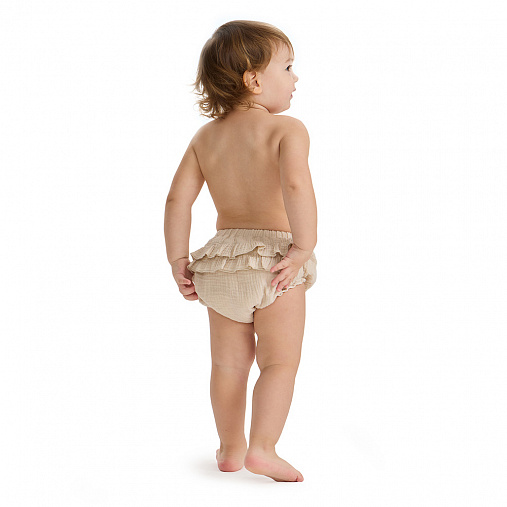 Блумеры детские из муслина BUBA KIDS, Миндаль