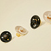 Набор пустышек латексных BIBS Studio Colour - Noor - Ivory/Gold, 6+ мес.