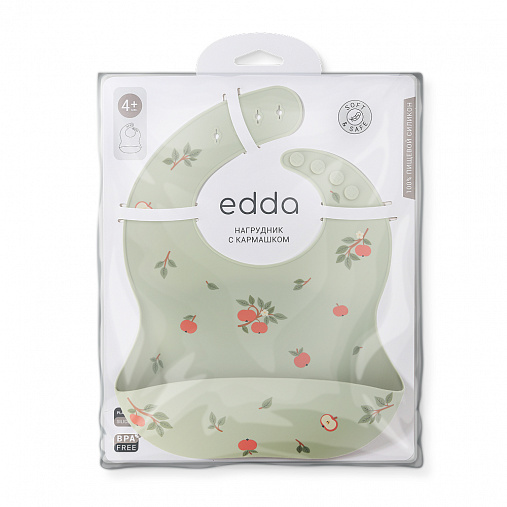 Силиконовый нагрудник edda, Яблоки