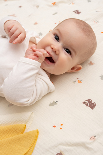 Платочки муслиновые BUBA KIDS, 3 шт., Кувшинка желтая/ горчица