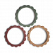 Прорезыватели Mushie Flower Bracelet, 3 шт. - Berry/Dried Thyme/Natural