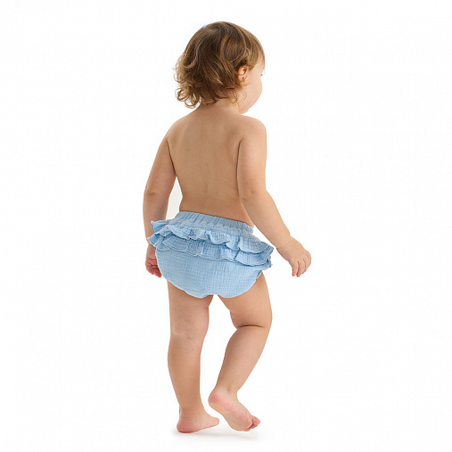 Блумеры детские из муслина BUBA KIDS, Синяя пастель