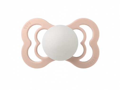 Пустышка силиконовая ночная BIBS Supreme Glow - Blush, 6+ мес.