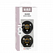 Набор пустышек латексных BIBS Studio Colour - Layl - Black/Gold, 6+ мес.