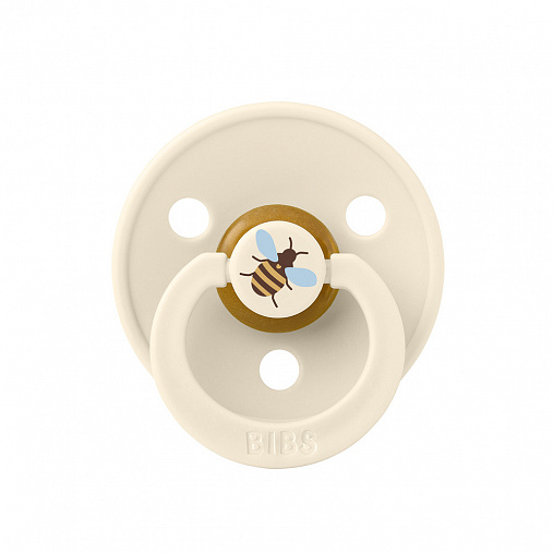 Пустышка латексная BIBS Studio Colour - Bumblebee - Ivory, 0+ мес.