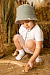 Панама двусторонняя BUBA KIDS, Пыльная мята/ светлый тауп