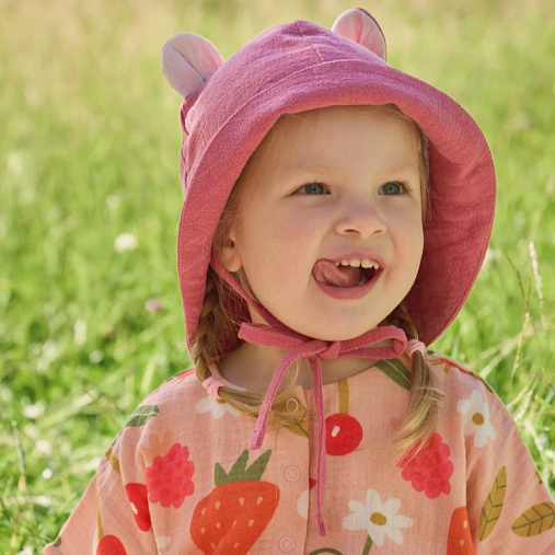 Платье детское с карманами из муслина BUBA KIDS, Ягодная поляна