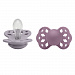 Набор пустышек силиконовых BIBS Infinity Symmetrical, 2 шт. - Fossil Grey/Mauve, 0+ мес.