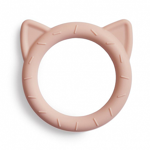 Силиконовый прорезыватель Mushie Cat - Blush