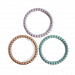Прорезыватели Mushie Pearl Bracelet, 3 шт. - Lilac/Cyan/Soft Peach