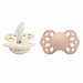 Набор пустышек силиконовых BIBS Infinity Anatomical, 2 шт. - Ivory/Blush, 0+ мес.