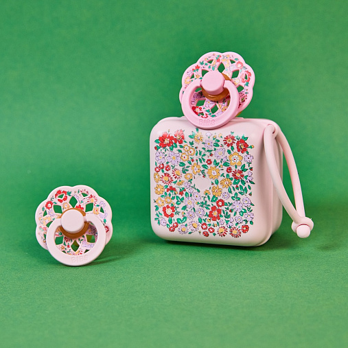 Контейнер для пустышки BIBS x Liberty Pacifier Box - Oscar Meadow - Blossom