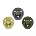 Набор пустышек BIBS Colour, 3 шт., 0+ мес., Hunter Green/ Iron/ Meadow