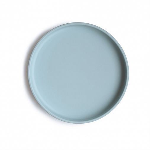 Силиконовая тарелка на присоске Mushie - Powder Blue