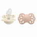 Набор пустышек силиконовых BIBS Infinity Anatomical, 2 шт. - Ivory/Blush, 6+ мес.