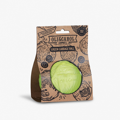 Green Cabbage Baby Ball, мяч из натурального каучука