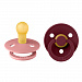 SALE! Набор пустышек латексных BIBS Colour, 2 шт. - Dusty Pink/Elderberry, 0+ мес.